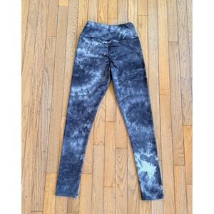 LA Society Leggings Tie Dye Scrunch Butt High Waisted Leggings Small Black S